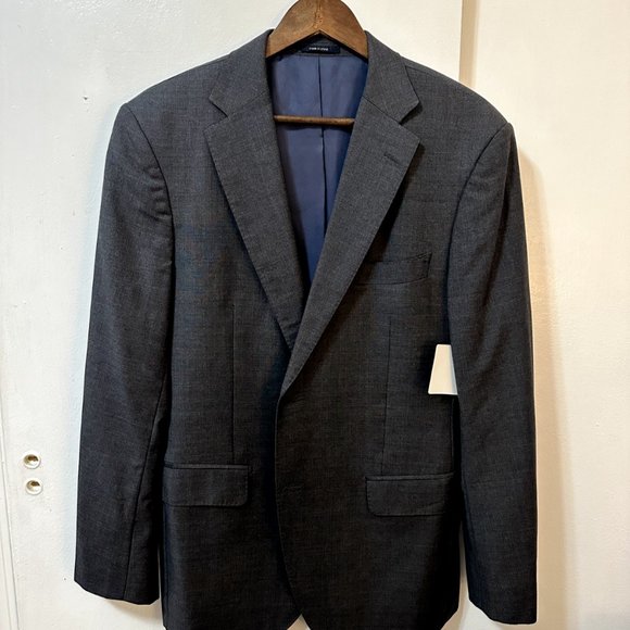 SUITSUPPLY Napoli 42R Grey Wool Blazer Jacket